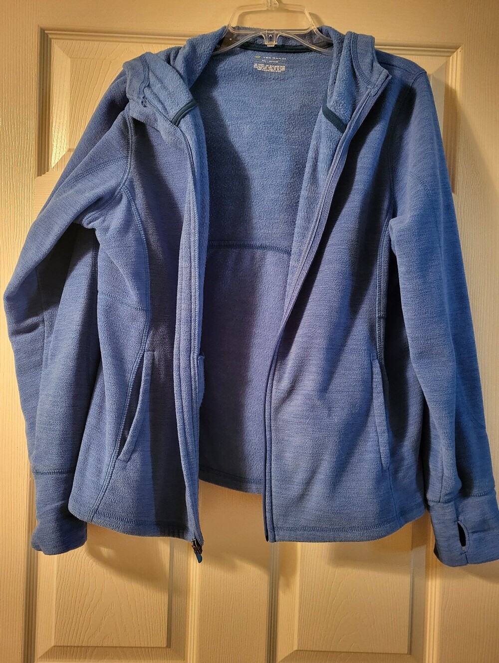 Tek Gear Light Blue Women's Hooded Fleece Jacket